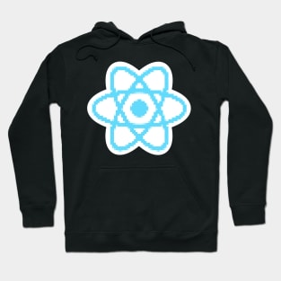 Pixel React JS logo Hoodie